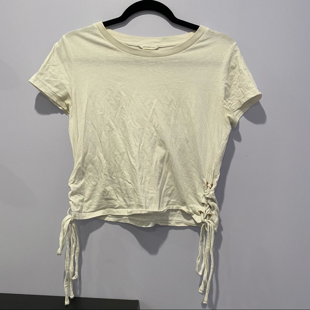 Aéropostale White Short Sleeve Shirt